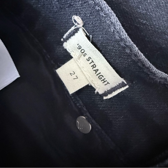 NWOT Madewell women’s 90s straight leg black denim jeans black wash size 27 - Picture 9 of 15